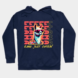 Llama with sunglasses Hoodie